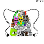3D New Game Rhythm Box Sprunki Drawstring Bag Portable Large Capacity Drawstring School Bag Splash-proof
