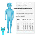 Sprunki Game Jumpsuit Tights Gray Performance Clothes Funny Performance