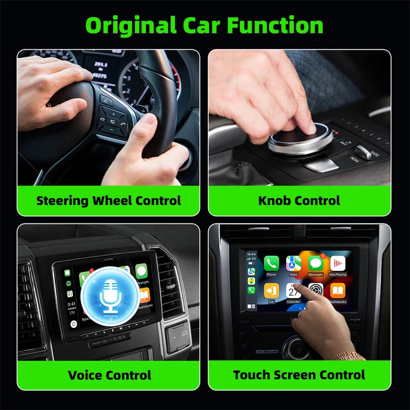 Wireless Smart CarPlay Adapter Bluetooth WiFi Connect,Plug & Play,Stable Control