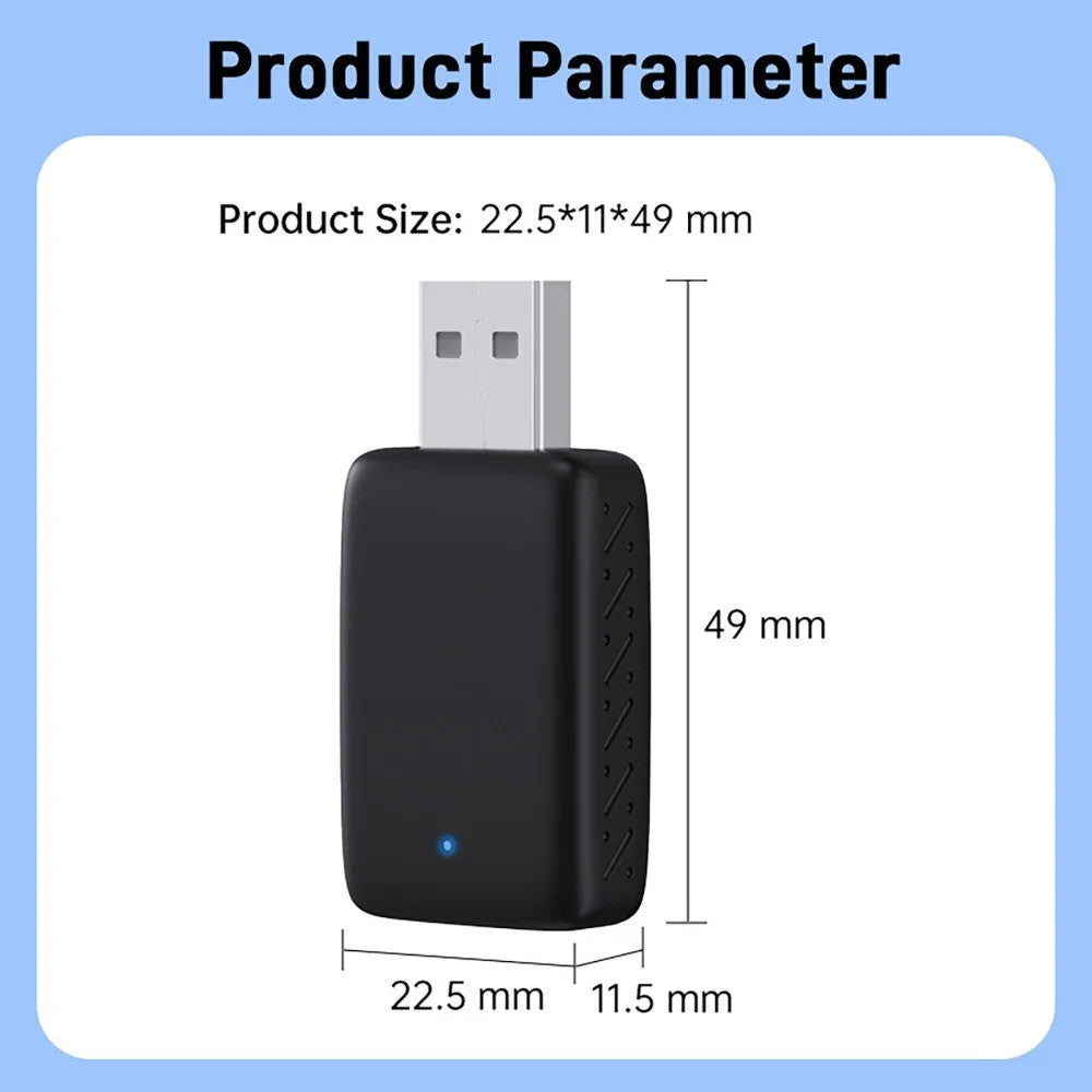 2-IN-1 WiFi Wireless Bluetooth Connect, CarPlay Smart Box Android Auto USB Adapter