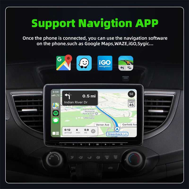 Wireless Smart CarPlay Adapter Bluetooth WiFi Connect,Plug & Play,Stable Control