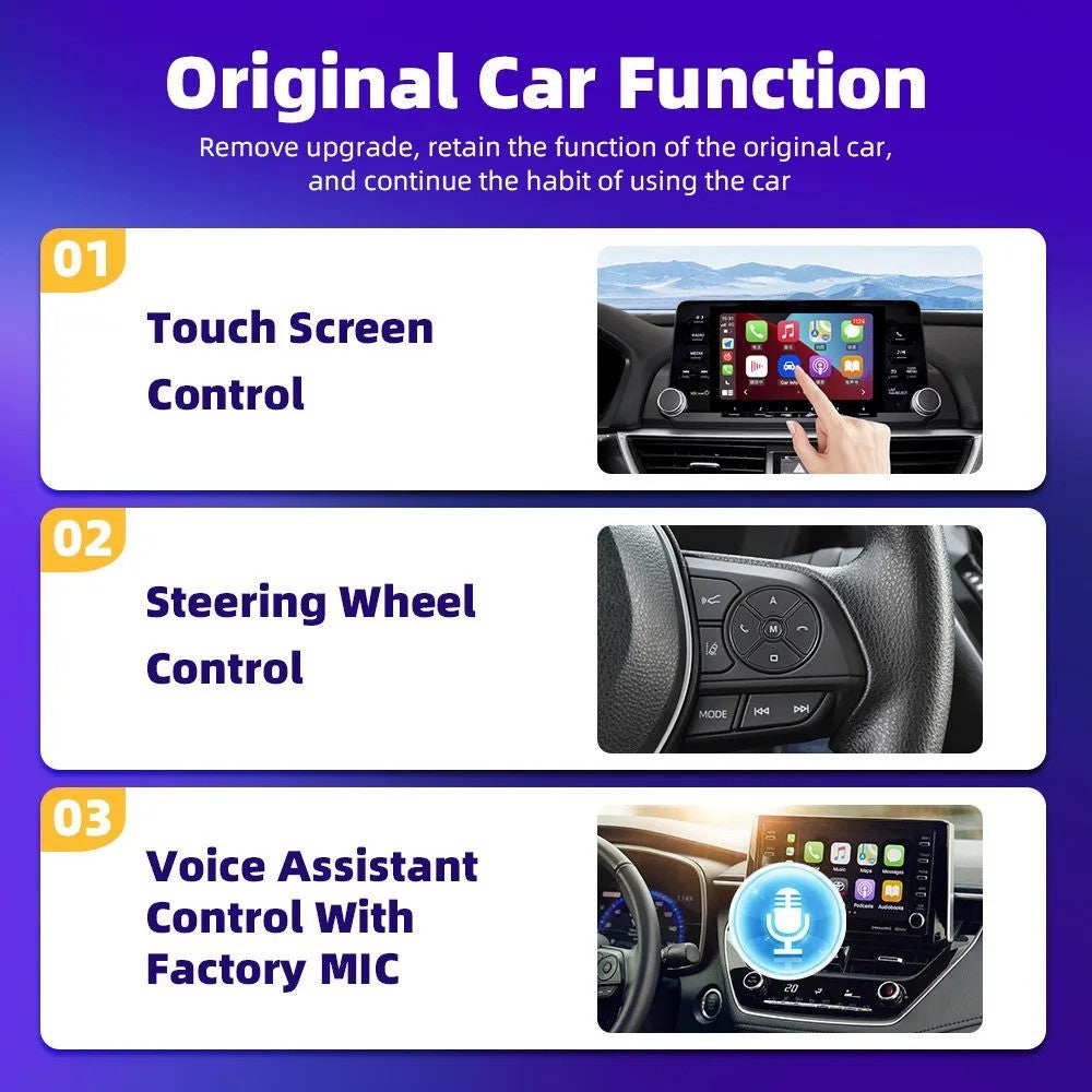 2-IN-1 WiFi Wireless Bluetooth Connect, CarPlay Smart Box Android Auto USB Adapter