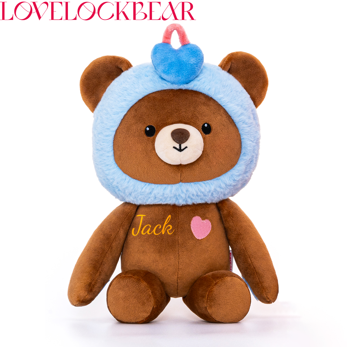 11.8" Personalized Bear Stuffed Animals Toys for Kids and Lovers with Velcro Tabs
