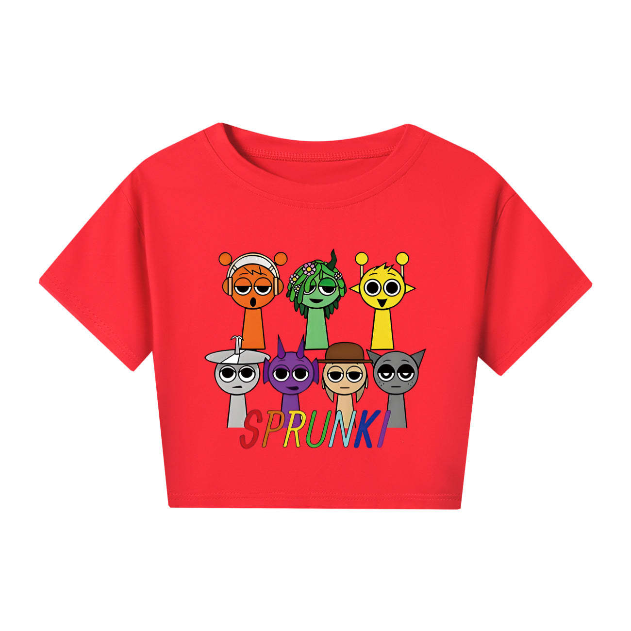 Sprunki Rhythm Box Adult Children Half-length Short Sleeve Warm and Interesting Parent-child Outfit