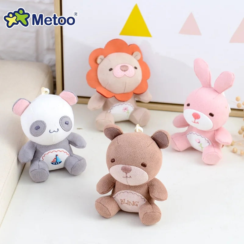 Mini Bear Rabbit Plush Toys Keychain Personalized Mascot Pendant