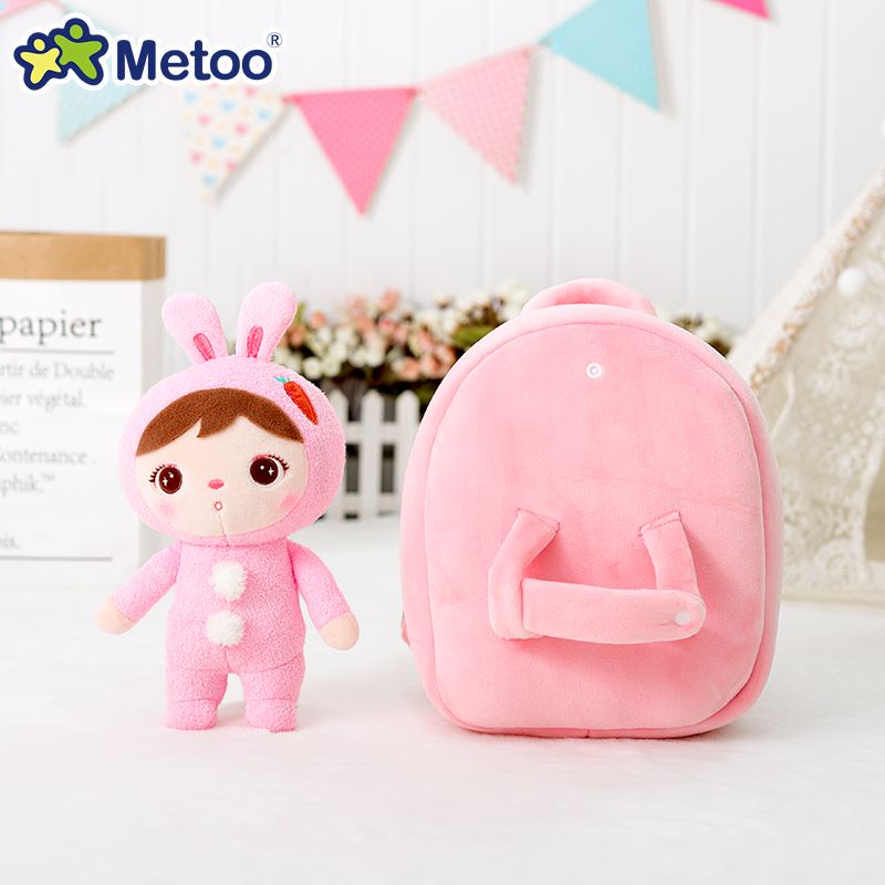 10.62" Jibao Plush Doll Bag 2 In 1 Backpack For Kids