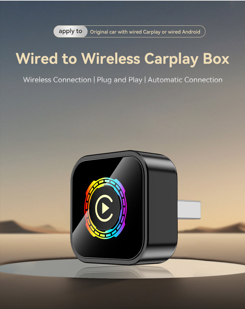 2-in-1 CarPlay Module with Control Buttons — Smart In-Vehicle Connectivity & Android Auto/CarPlay Box