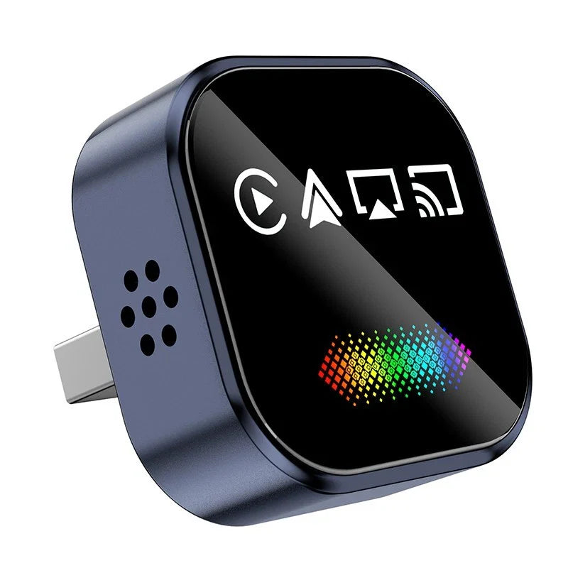 2026 升级 4 合 1 无线 CarPlay 适配器 CarPlay + 屏幕镜像-