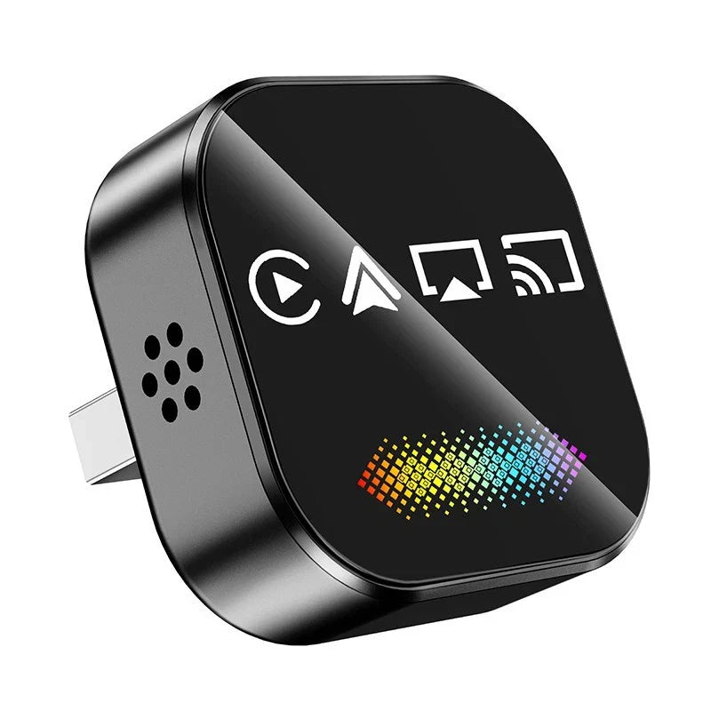 2026 升级 4 合 1 无线 CarPlay 适配器 CarPlay + 屏幕镜像-