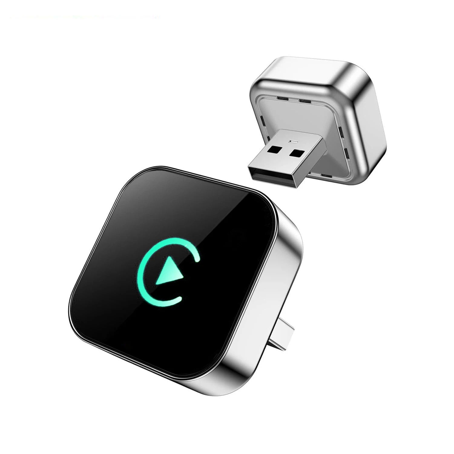 2 合 1 无线 CarPlay 安卓 自动适配器 适用于 iPhone Android 带 USB/USB-C -