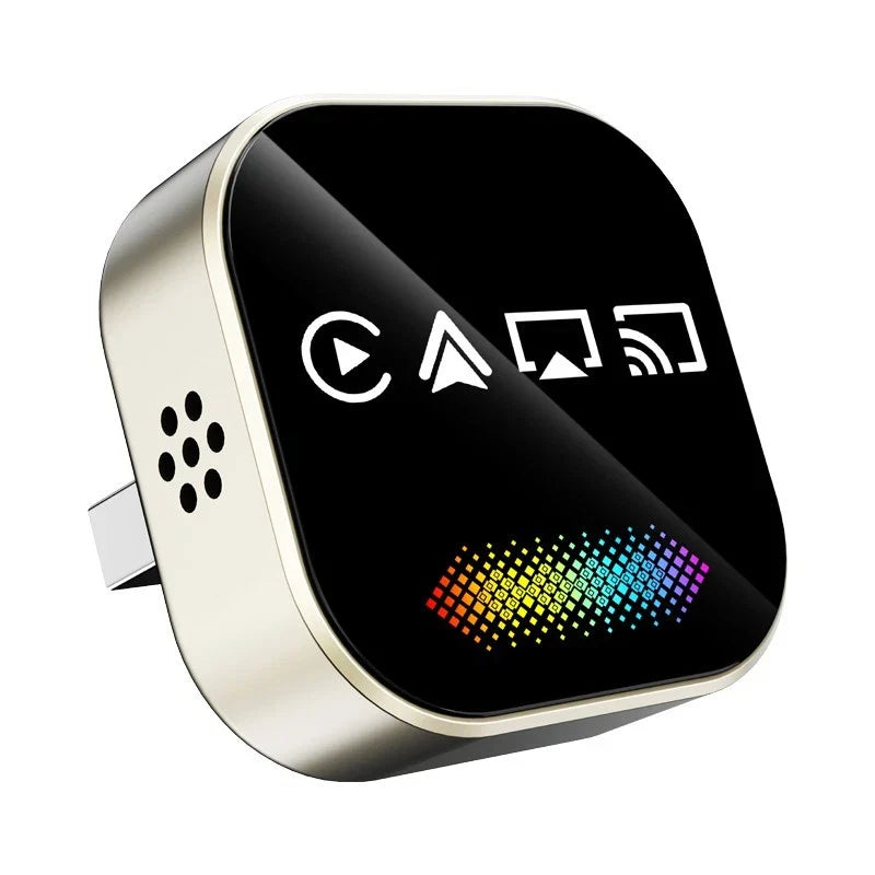 2026 升级 4 合 1 无线 CarPlay 适配器 CarPlay + 屏幕镜像-